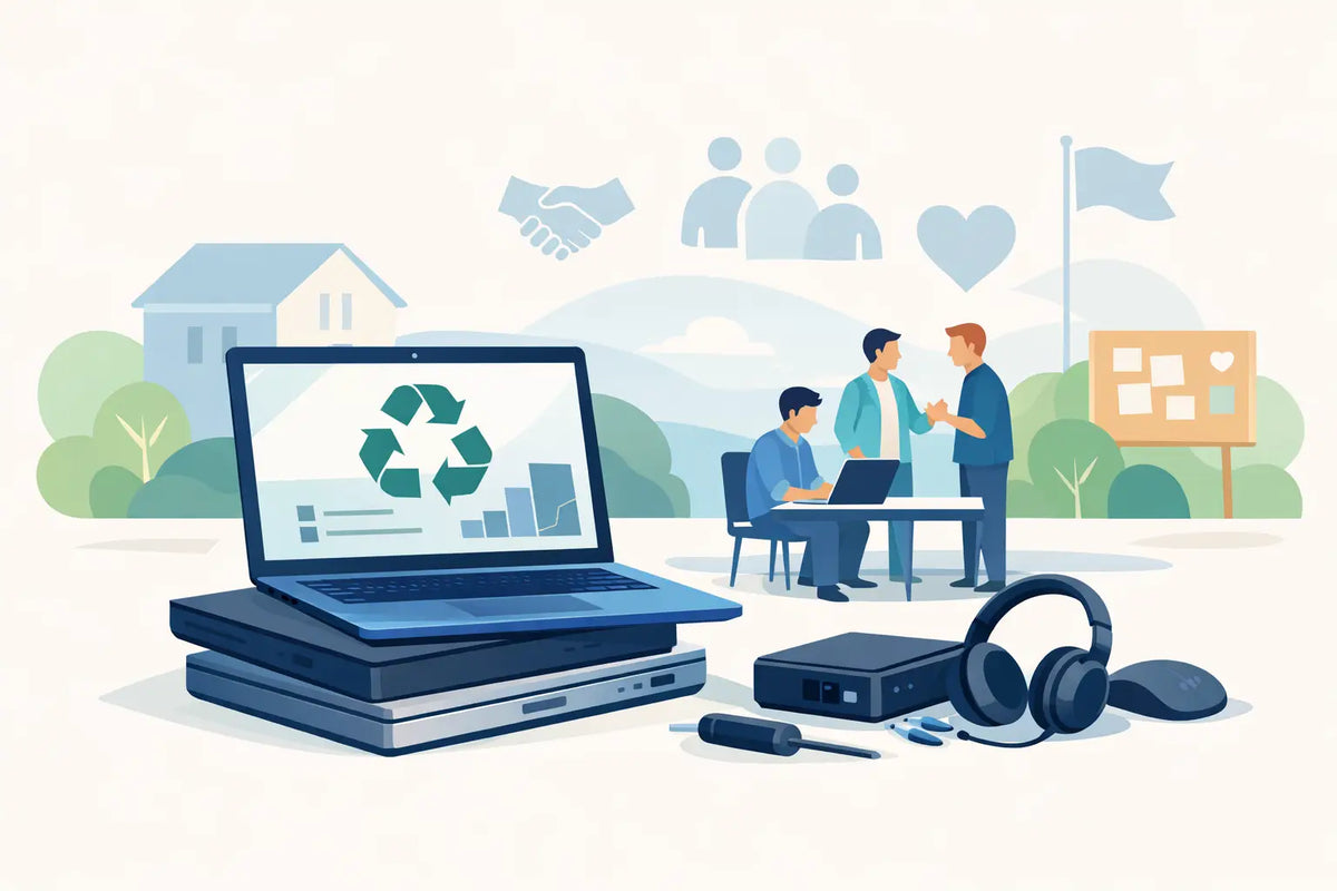 Case refurbished laptops voor een vereniging