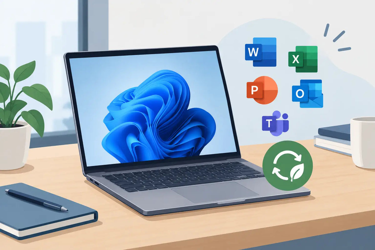 Werkt Office op een refurbished laptop?