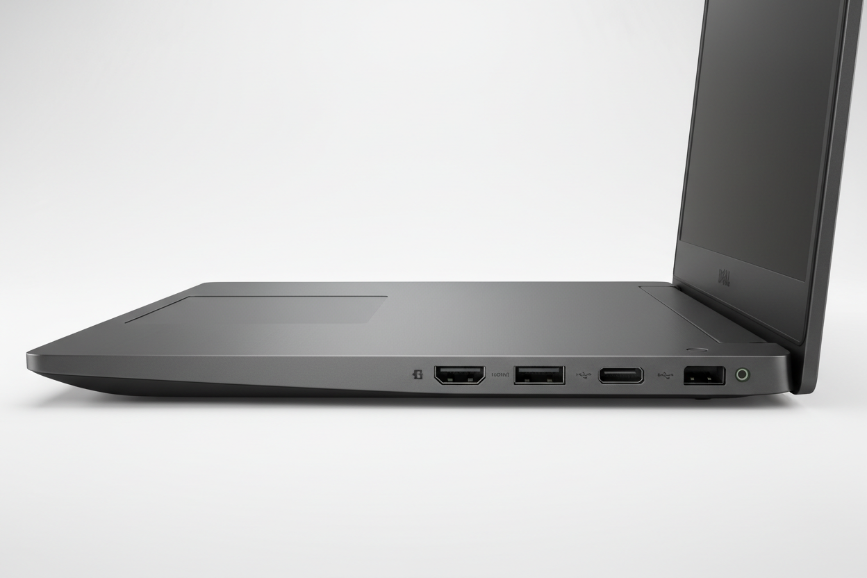 Dell Latitude 3410 - Zijkant met poorten