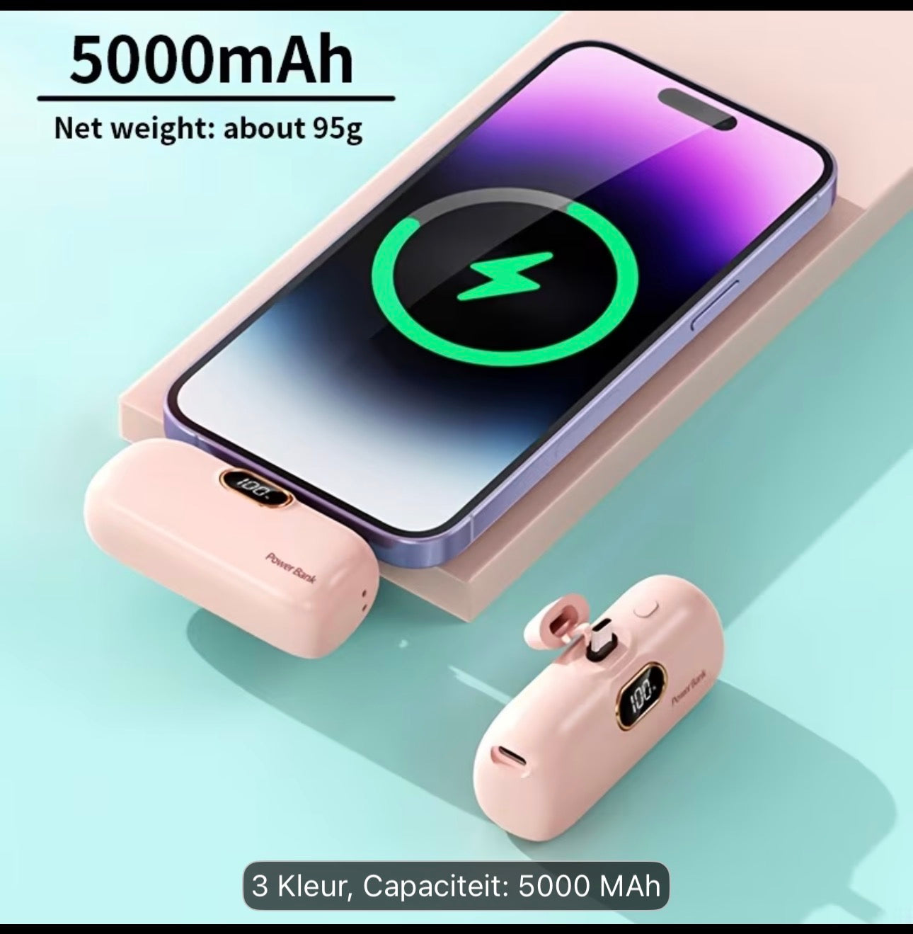 Draagbare Powerbank 5000mAh