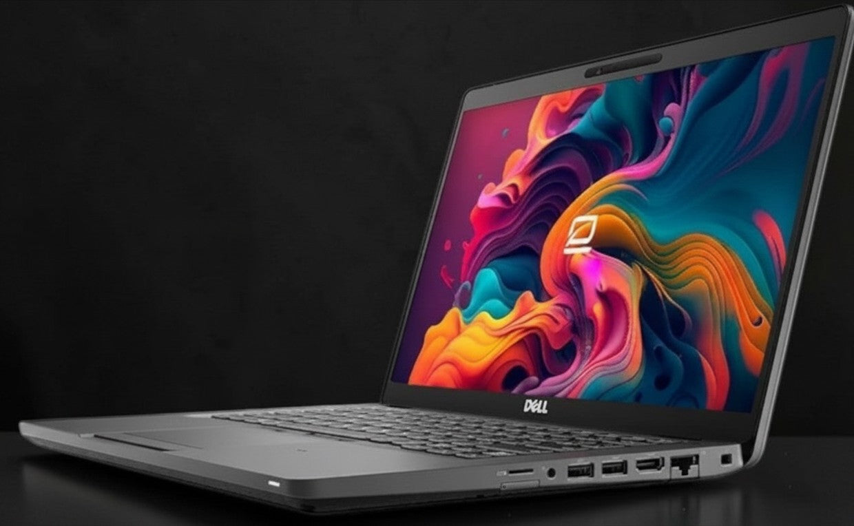 Bestellaptops Dell Latitude 5400 zakelijke laptop met 14 inch scherm en kleurrijk bureaublad in A-grade conditie