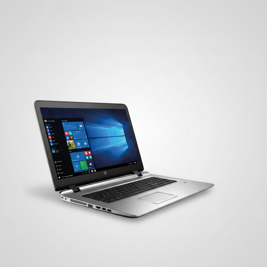 HP ProBook 470 G3 bovenkant grijze achtergrond