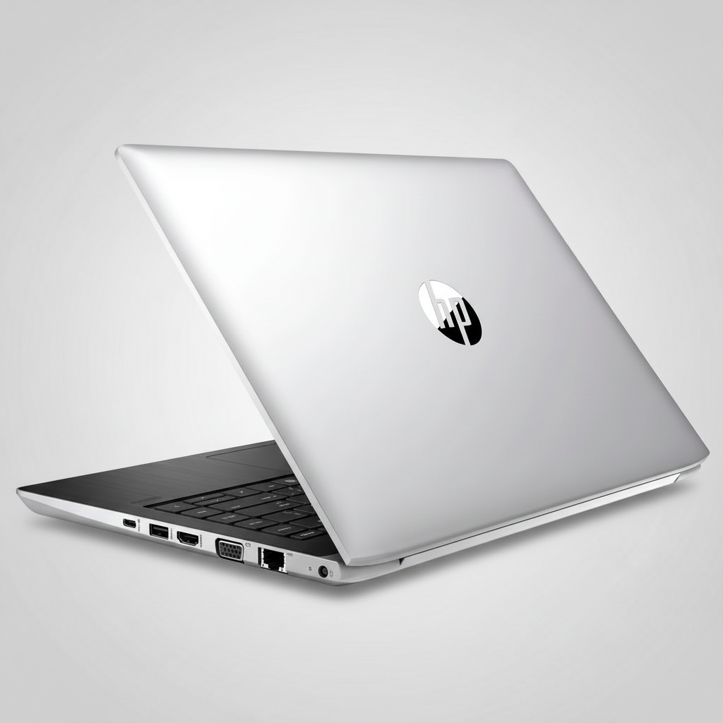 HP ProBook 430 G5 bovenkant grijze achtergrond