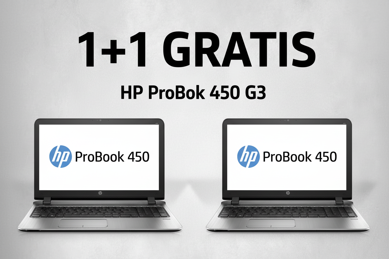HP ProBook 450 G3 – 1+1 Gratis Bundle