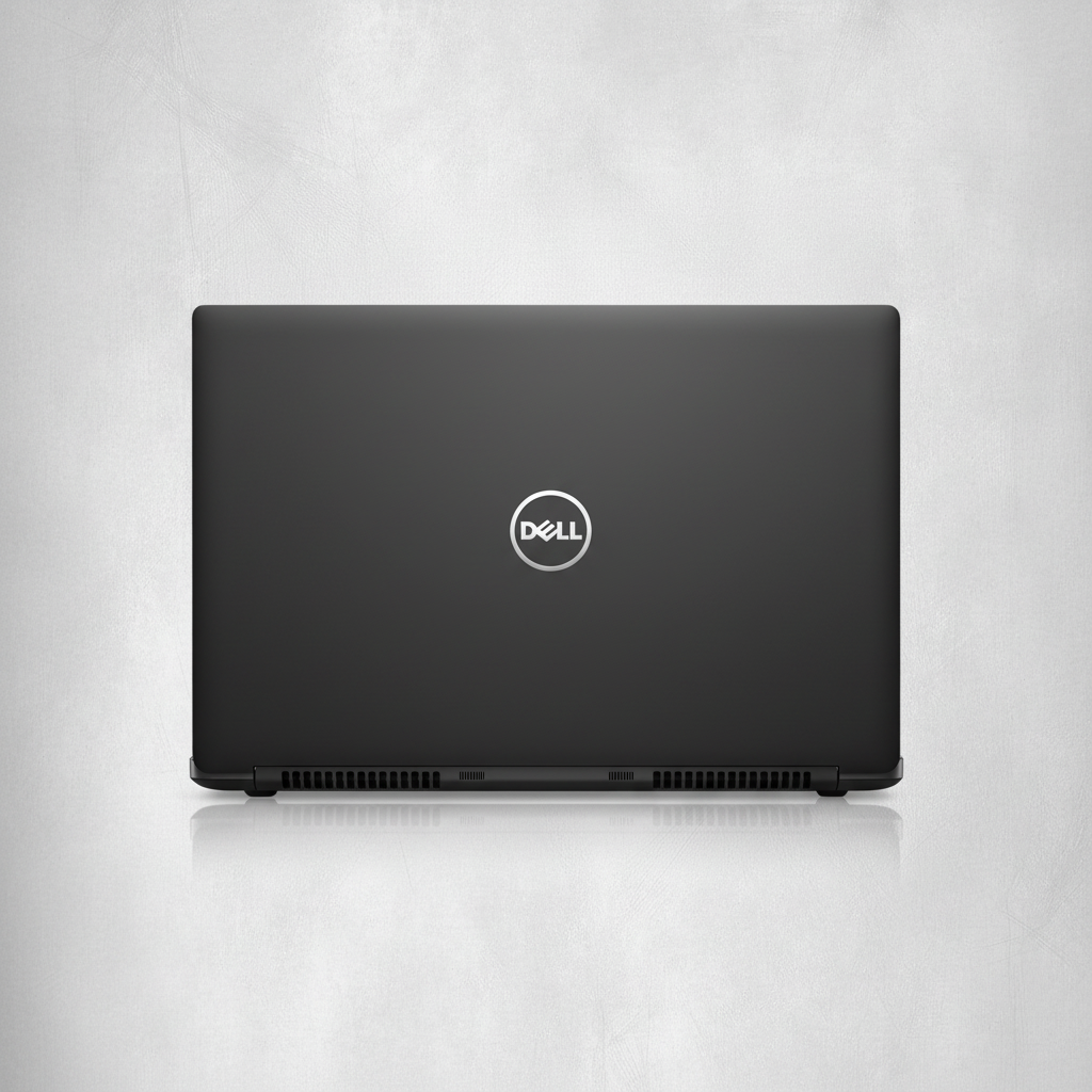 Dell Latitude 5500 achterkant grijze achtergrond