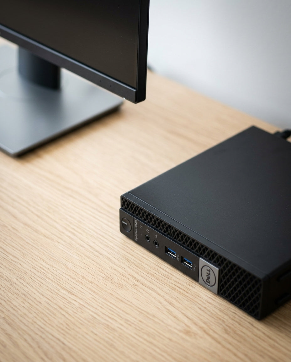 Micro Desktop PC — Minimalist Desktop Lifestyle | Generated by Modelize